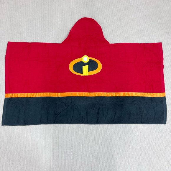 Bundle of 2 Kids' Hooded Bath Wrap/Beach Towels:1 Star Wars+1 The Incredibles - Picture 5 of 6